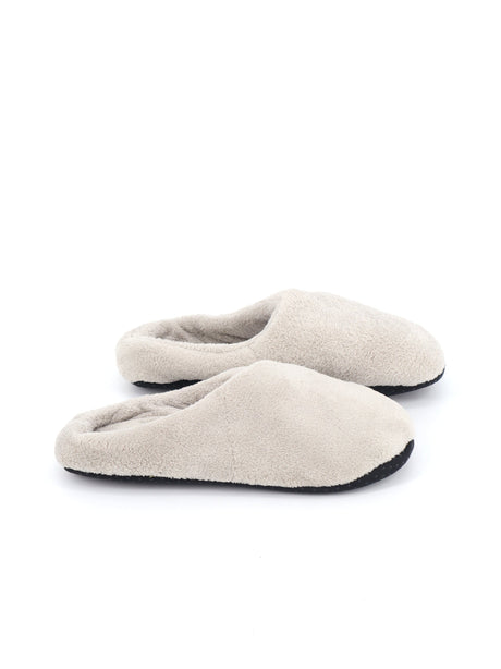 Image for Men's Plain Fleece Slippers,Light Grey