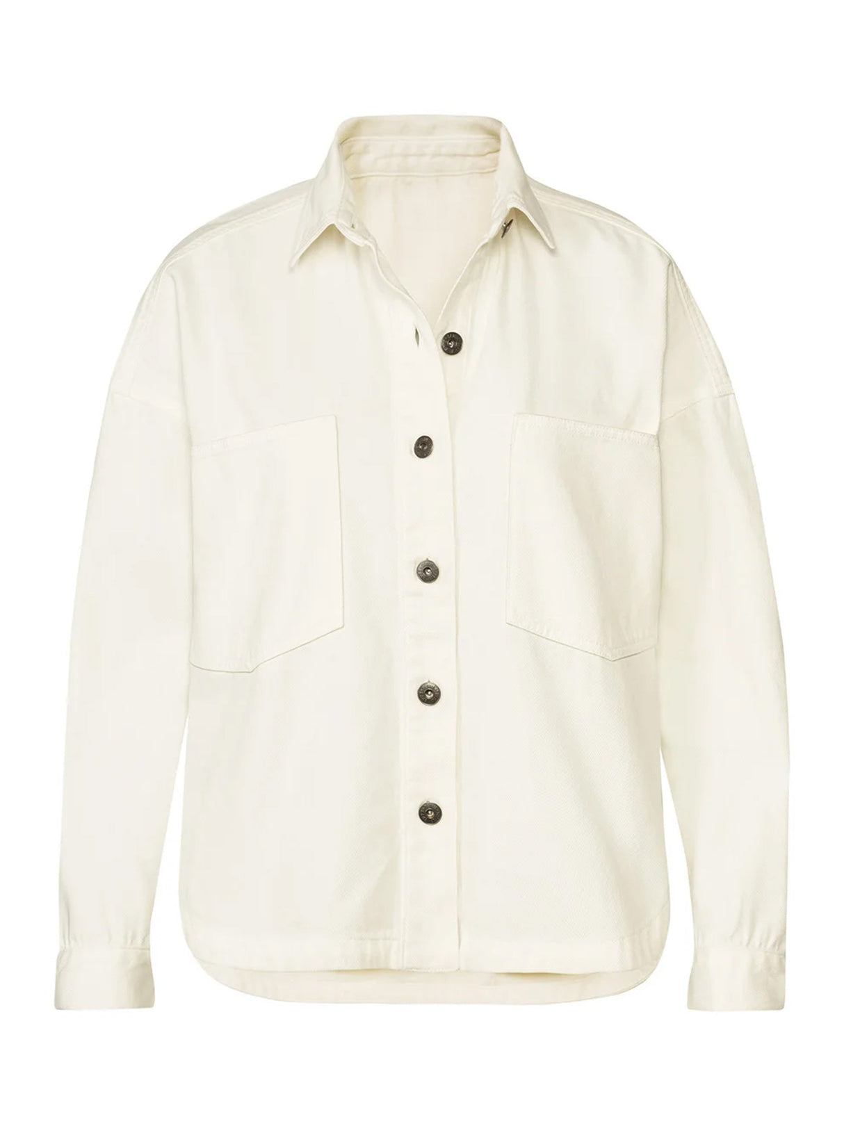 Image for Women's Plain Denim Jacket,White