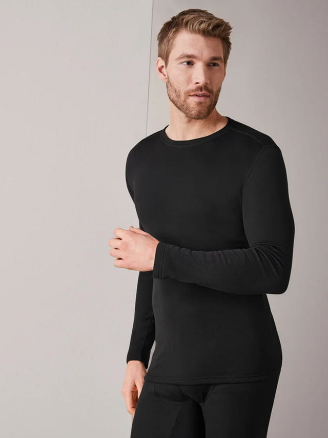 Image for Men's Thermal Undershirt,Black