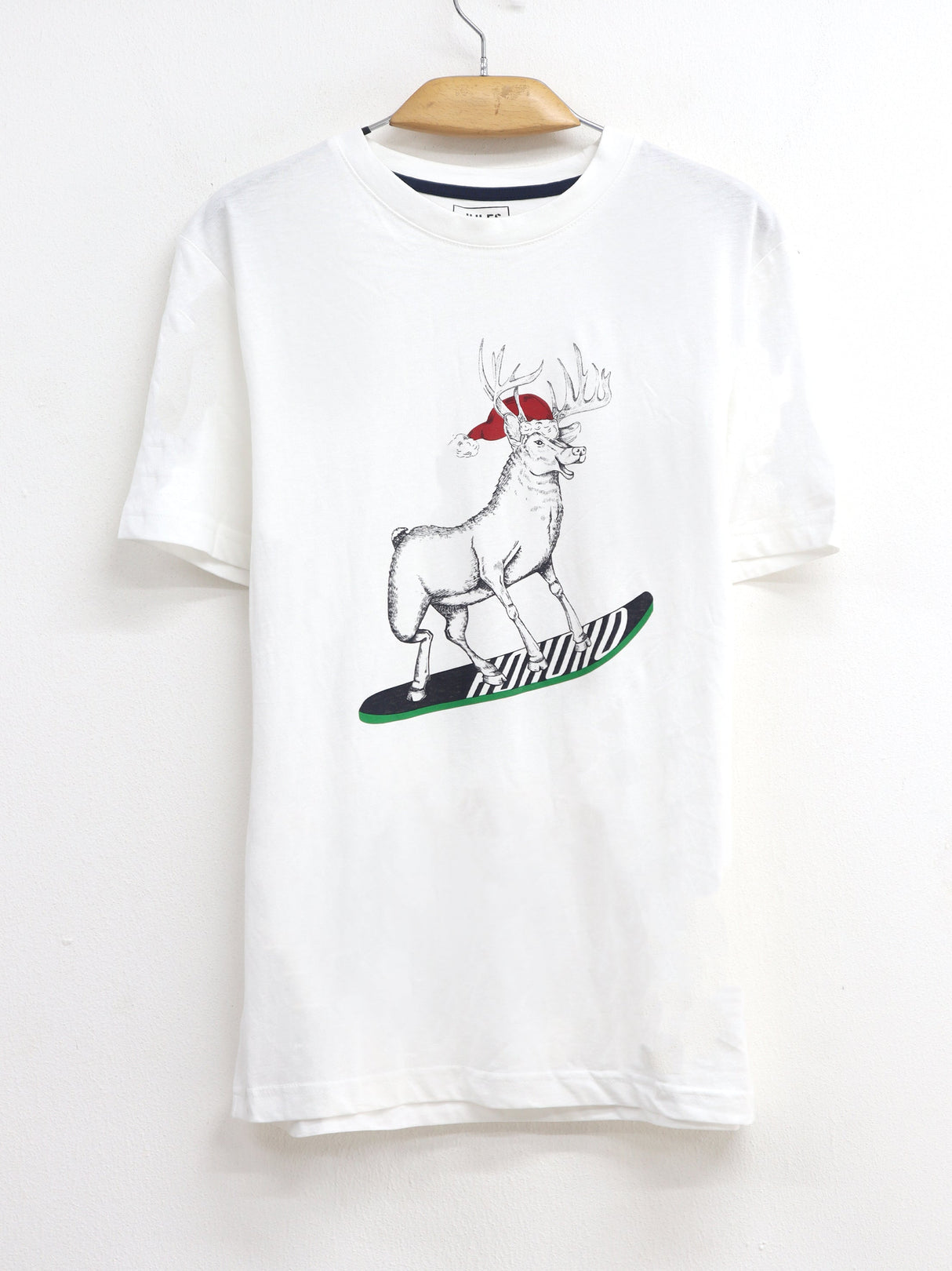Image for Men's Graphic Printed Christmas T-Shirt,White