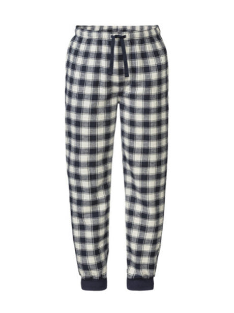 Image for Men's Plaid Sleepwear Pants,Navy/White