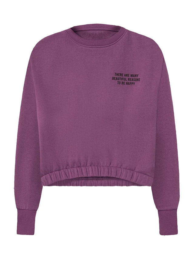 Image for Kids Girl's Printed Sweatshirt,Purple