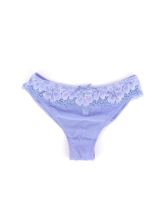 Image for Women's Lace Trim Thongs,Purple