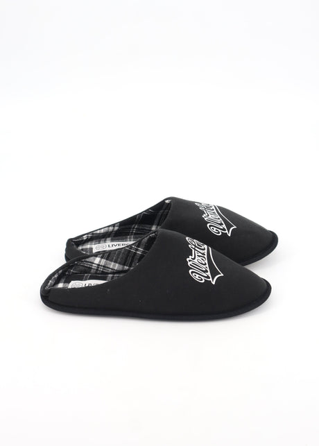 Image for Men's Printed Slippers,Black