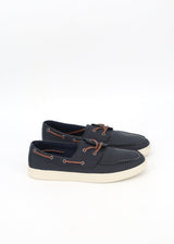 Image for Men's Textured Flat Shoes,Navy