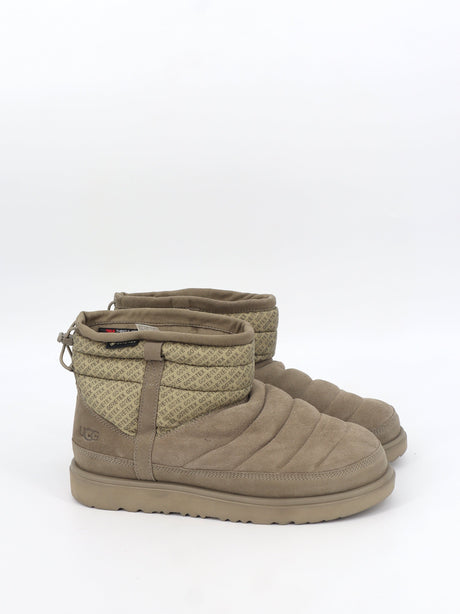 Image for Men's Textured Ankle Boots,Light Olive