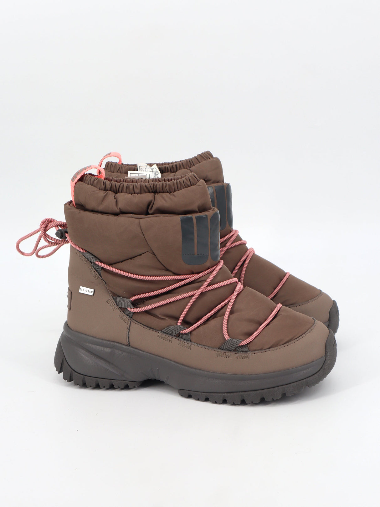 Image for Women's Textured Snow Ankle Boots,Dark Beige