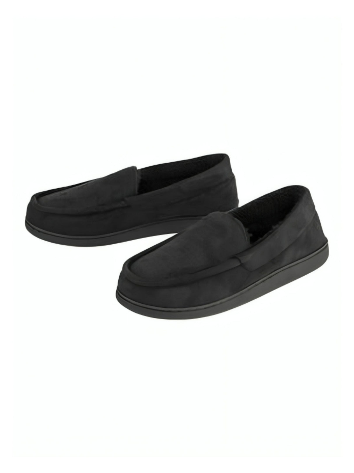 Image for Men's Plain Mocassin Slippers,Black
