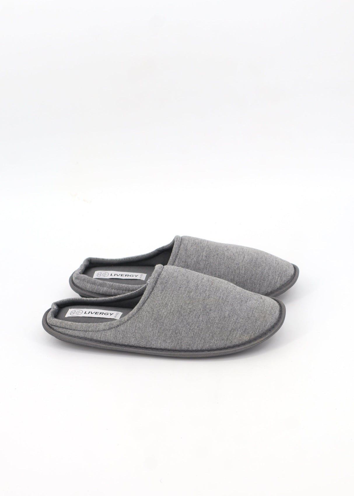 Image for Men's Plain Slippers,Grey