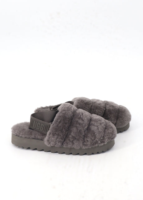 Image for Women's Fur Slippers,Grey