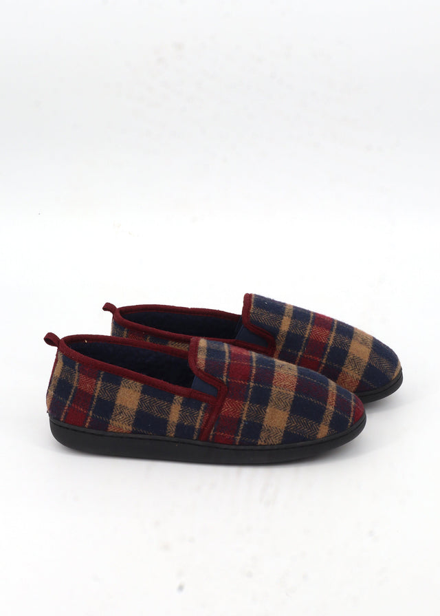 Image for Men's Plaid Slippers,Multi