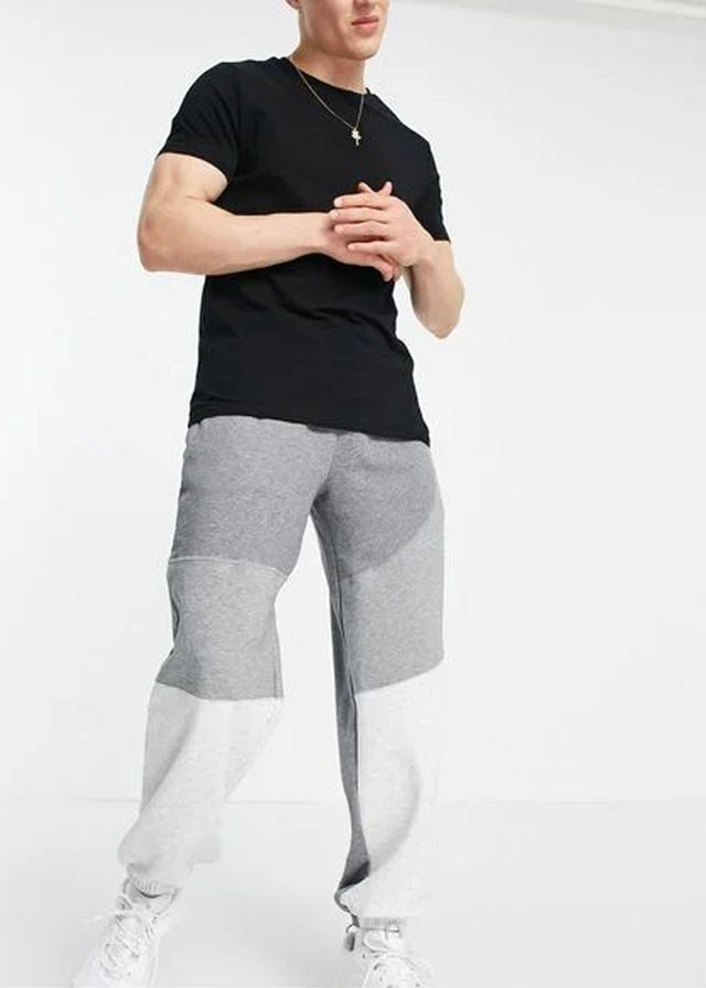 Image for Men's Colorblocked Joggers,Grey