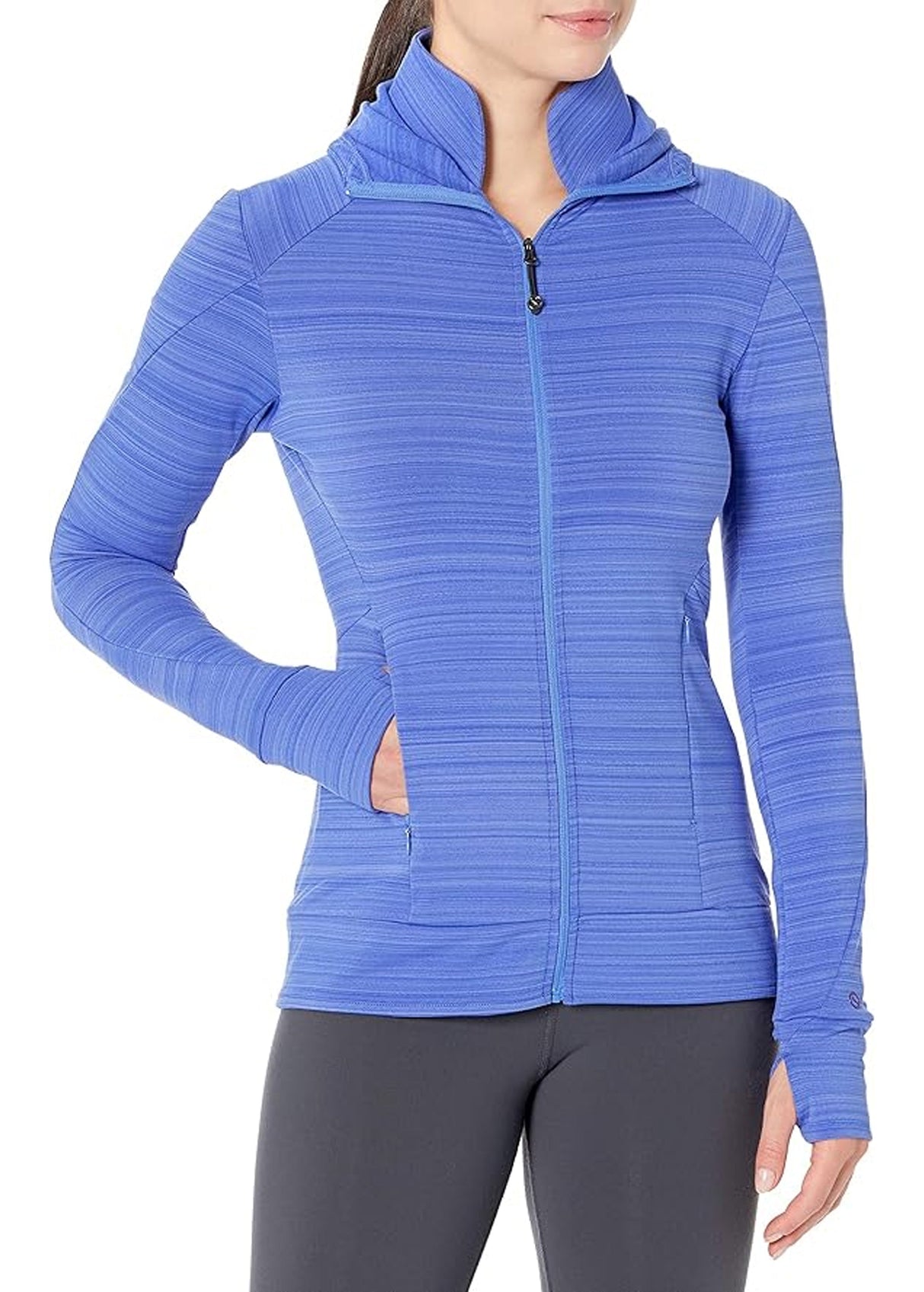 Image for Women's Zipped Up Sports Hoodie,Blue