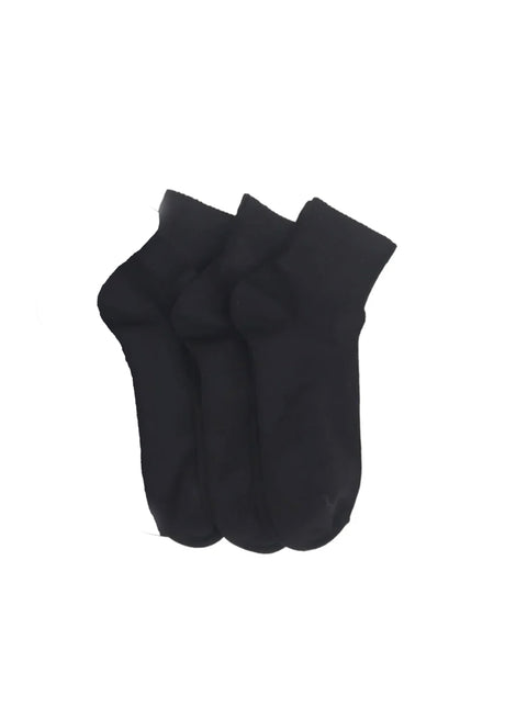 Image for Men's 3 Pairs Plain Long Thin Socks,Black