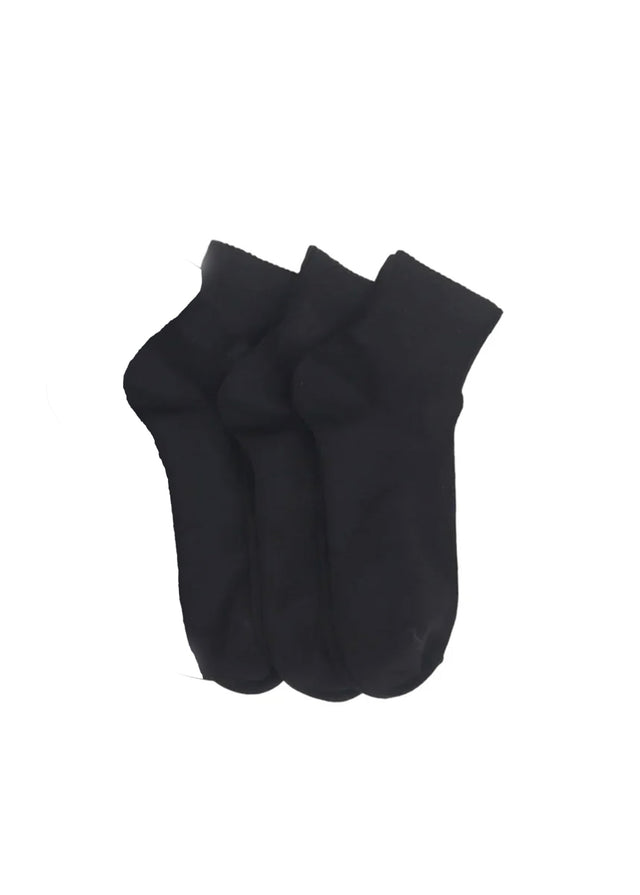 Image for Men's 3 Pairs Plain Long Thin Socks,Black