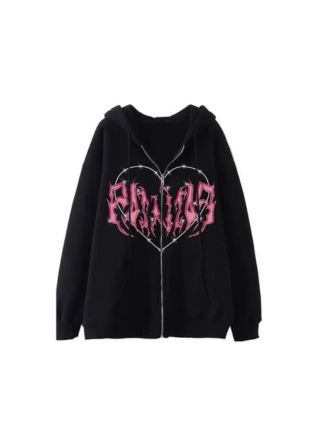 Image for Women's Zipped Up Cropped Hoodie,Black