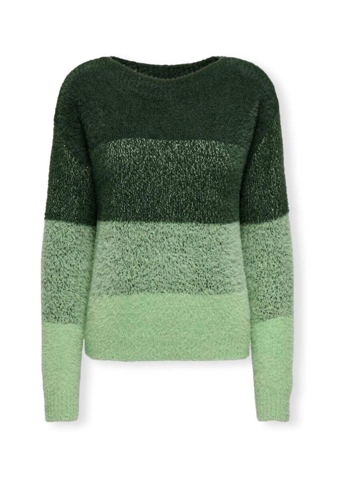 Kids Girl's Colorblocked Sweater,Green
