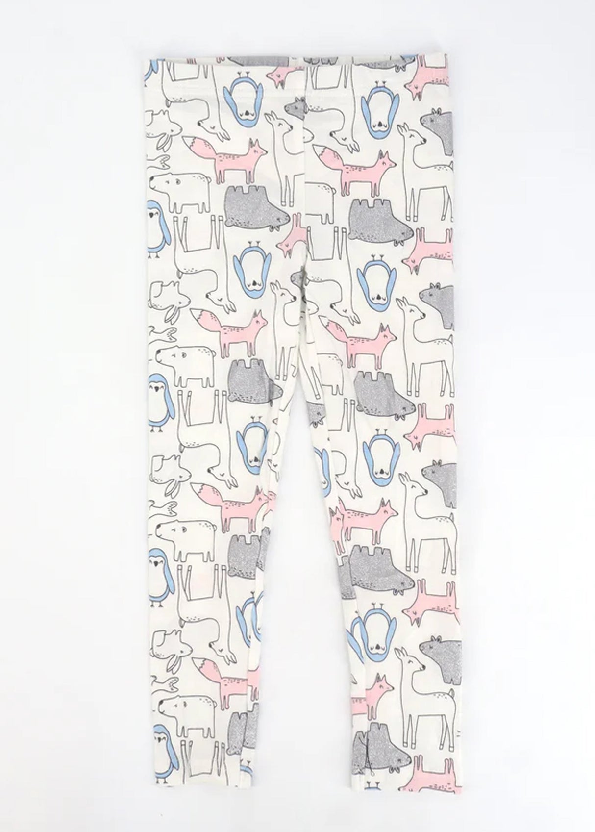 Image for Kids Girl's Graphic Printed Leggings,White