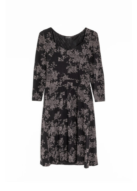 Image for Women's Printed Dress,Black