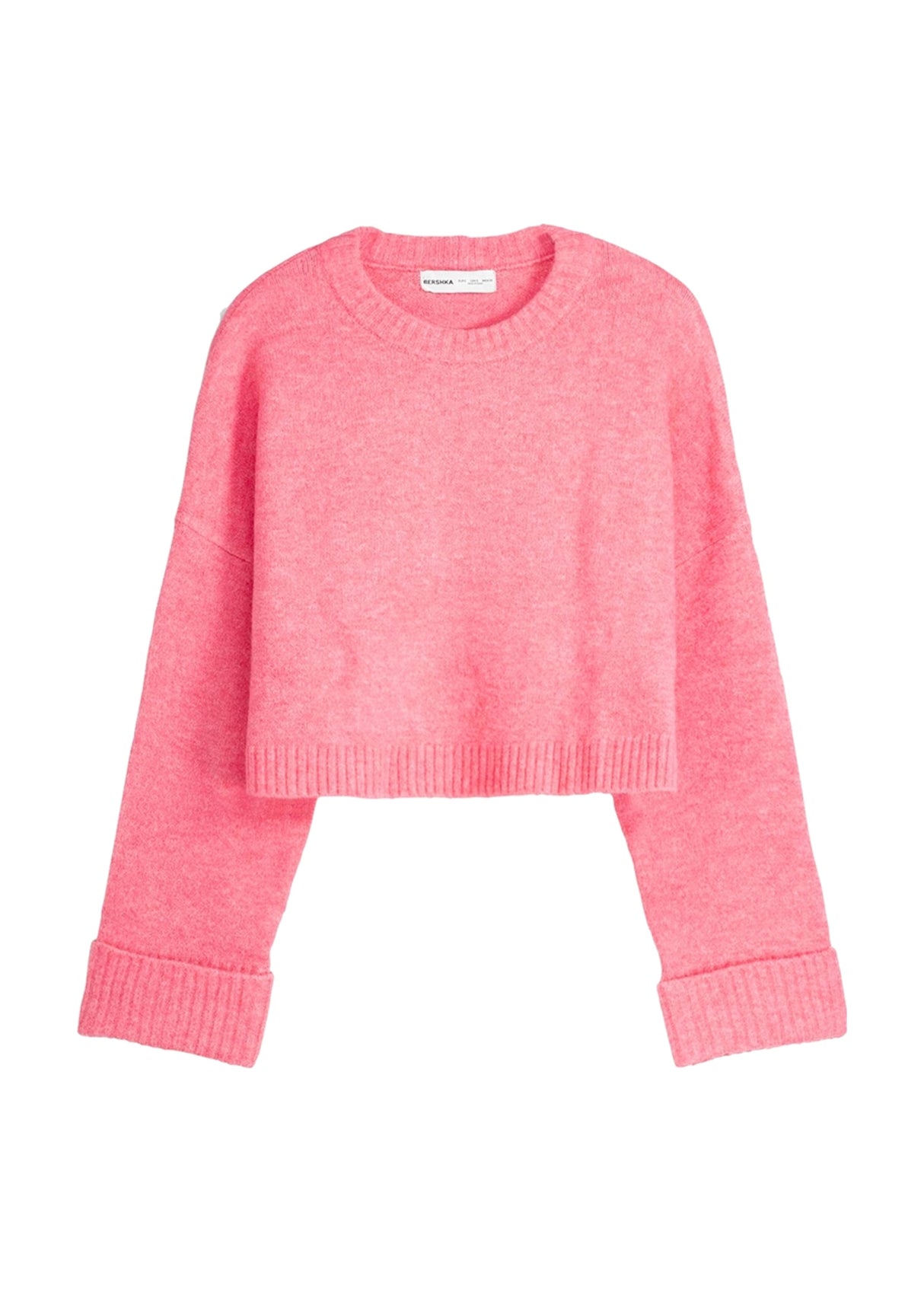 Women's Cropped Sweater,Pink