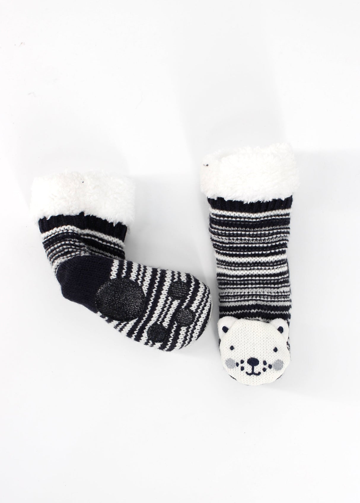 Kids Boy's Knitted Socks,Navy/White