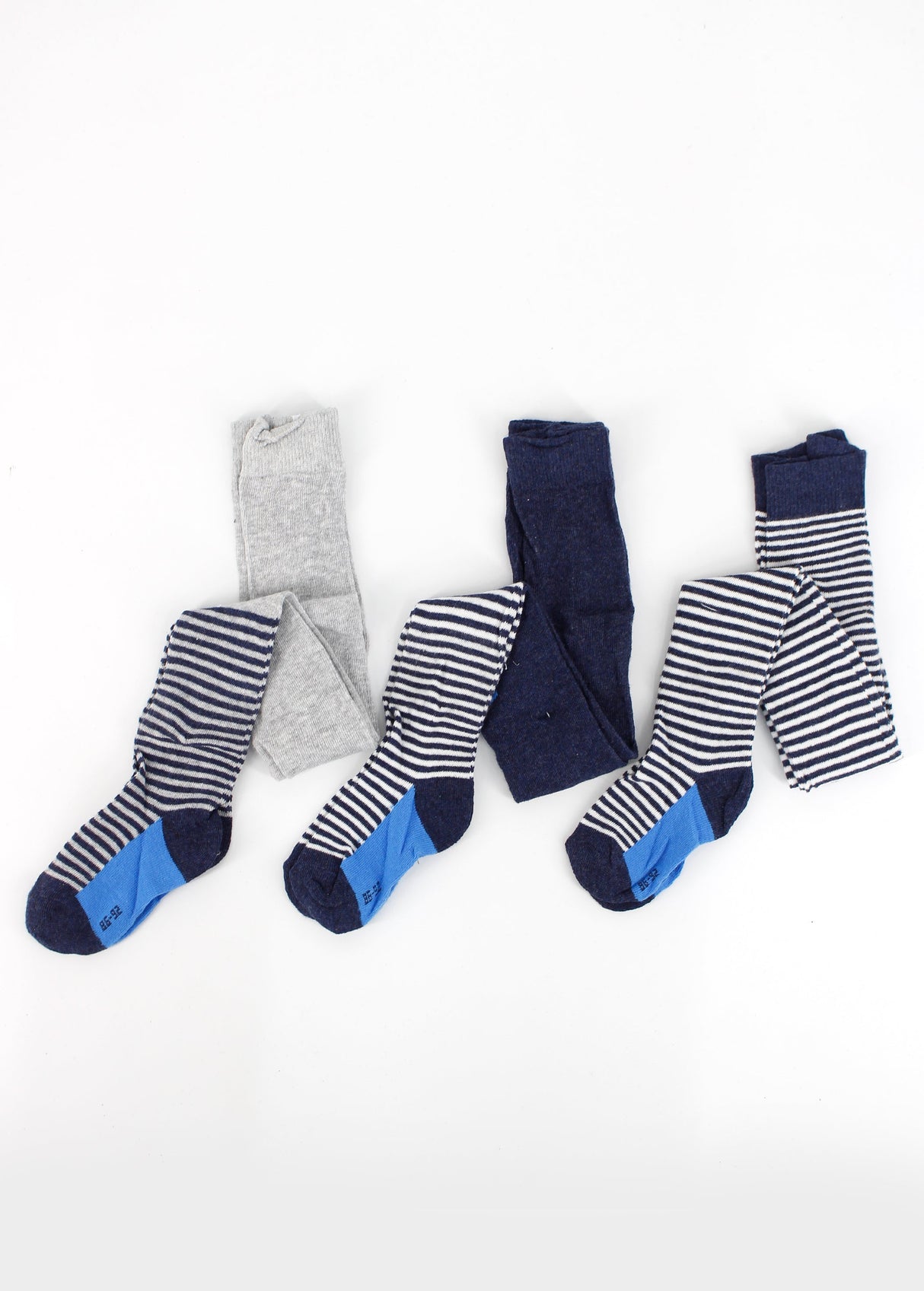 Kids Boy's 3 Pcs Printed Striped,Navy/Grey