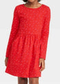 Image for Kids Girl's Heart Printed Dress,Red
