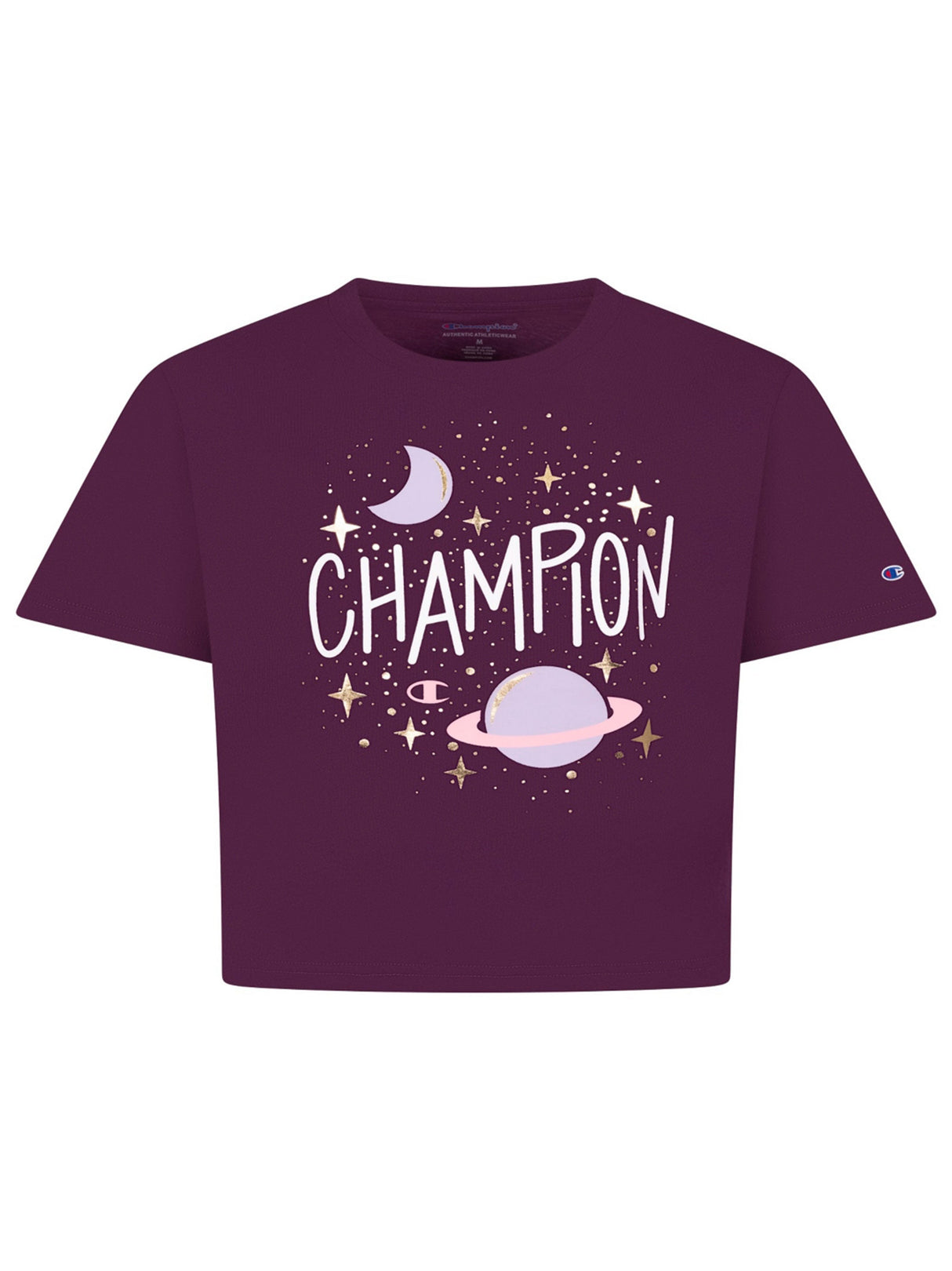 Kids Girl's Graphic Printed T-Shirt,Dark Purple