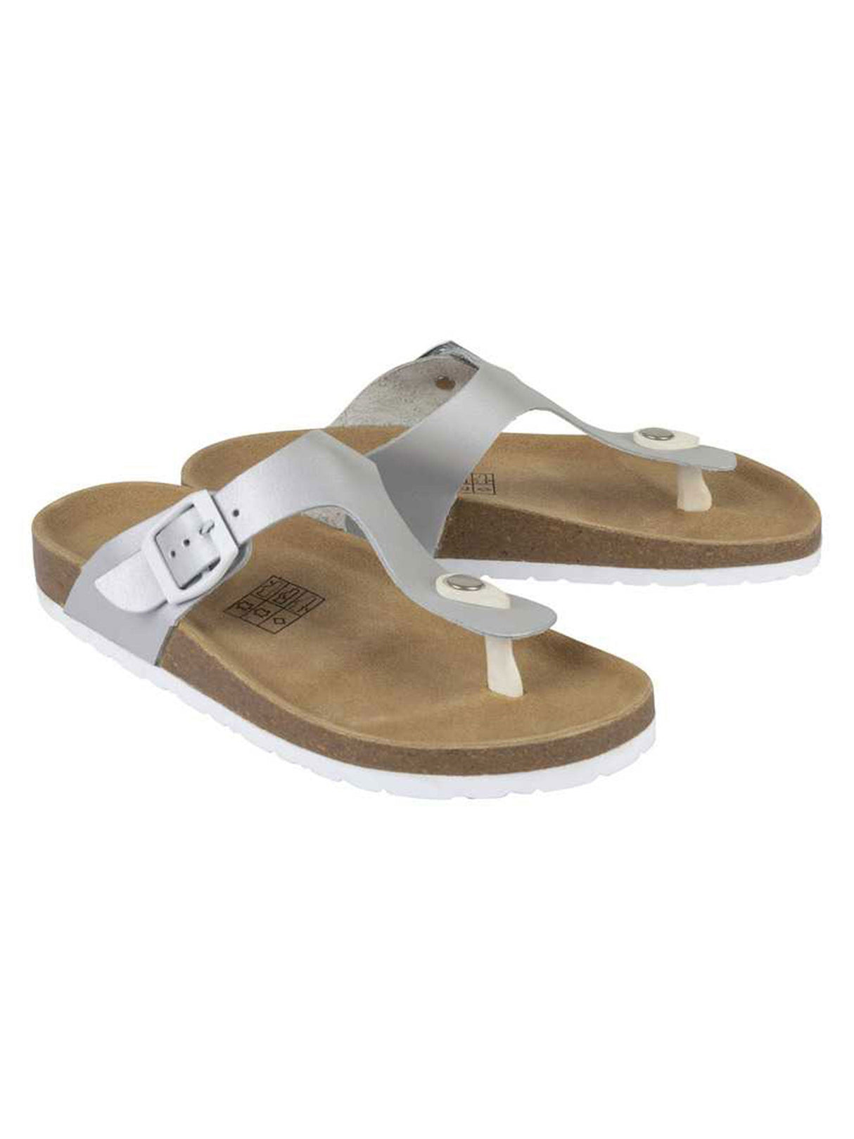 Women's Textured Sandals,Silver