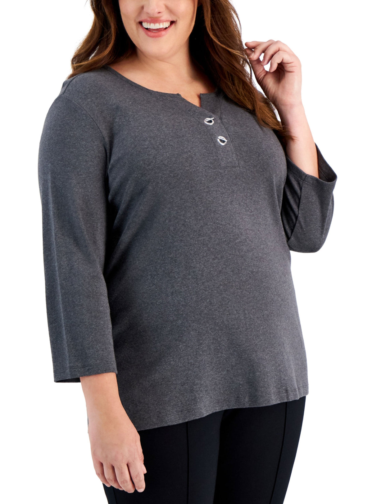 Women's Plain Blouse,Grey