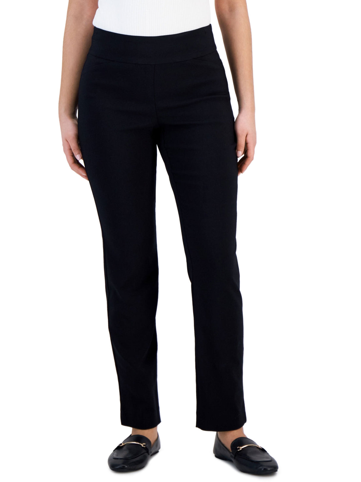 Women's Plain Classic Pants,Black