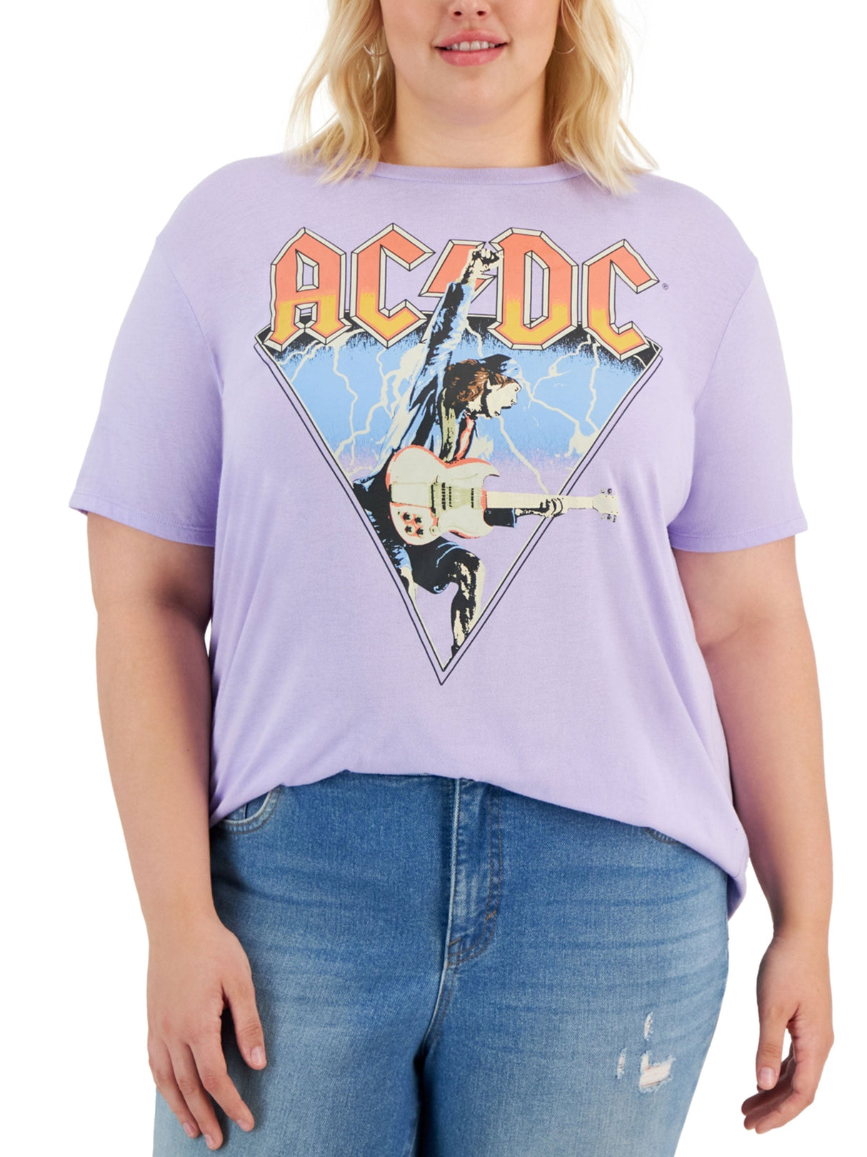 Women's Graphic Printed T-Shirt,Lilac