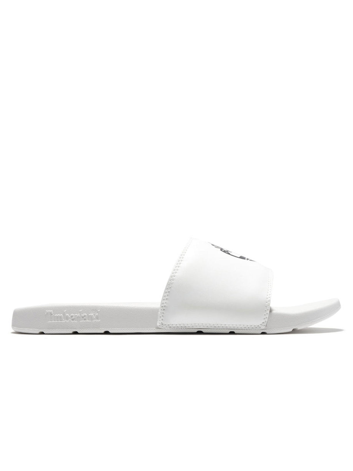 Men's Brand Logo Printed Slippers,White