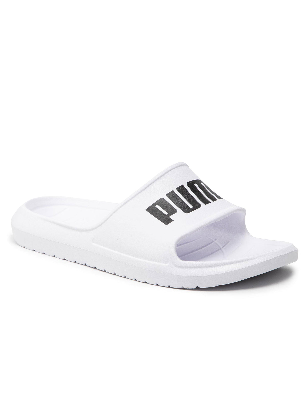 Men's Brand Logo Printed Slippers,White