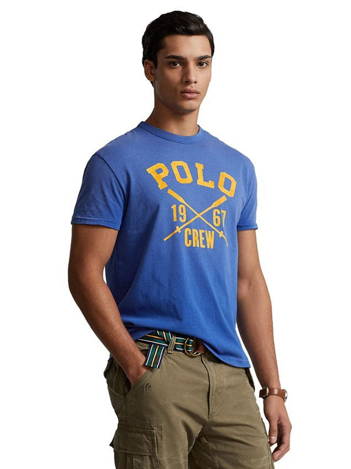 Men's Printed T-Shirt,Blue