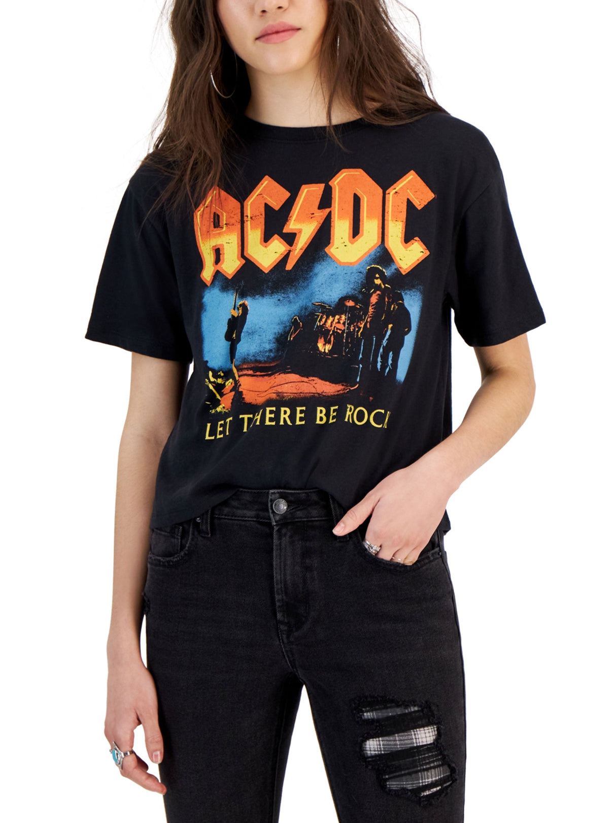 Women's Graphic Printed T-Shirt,Black