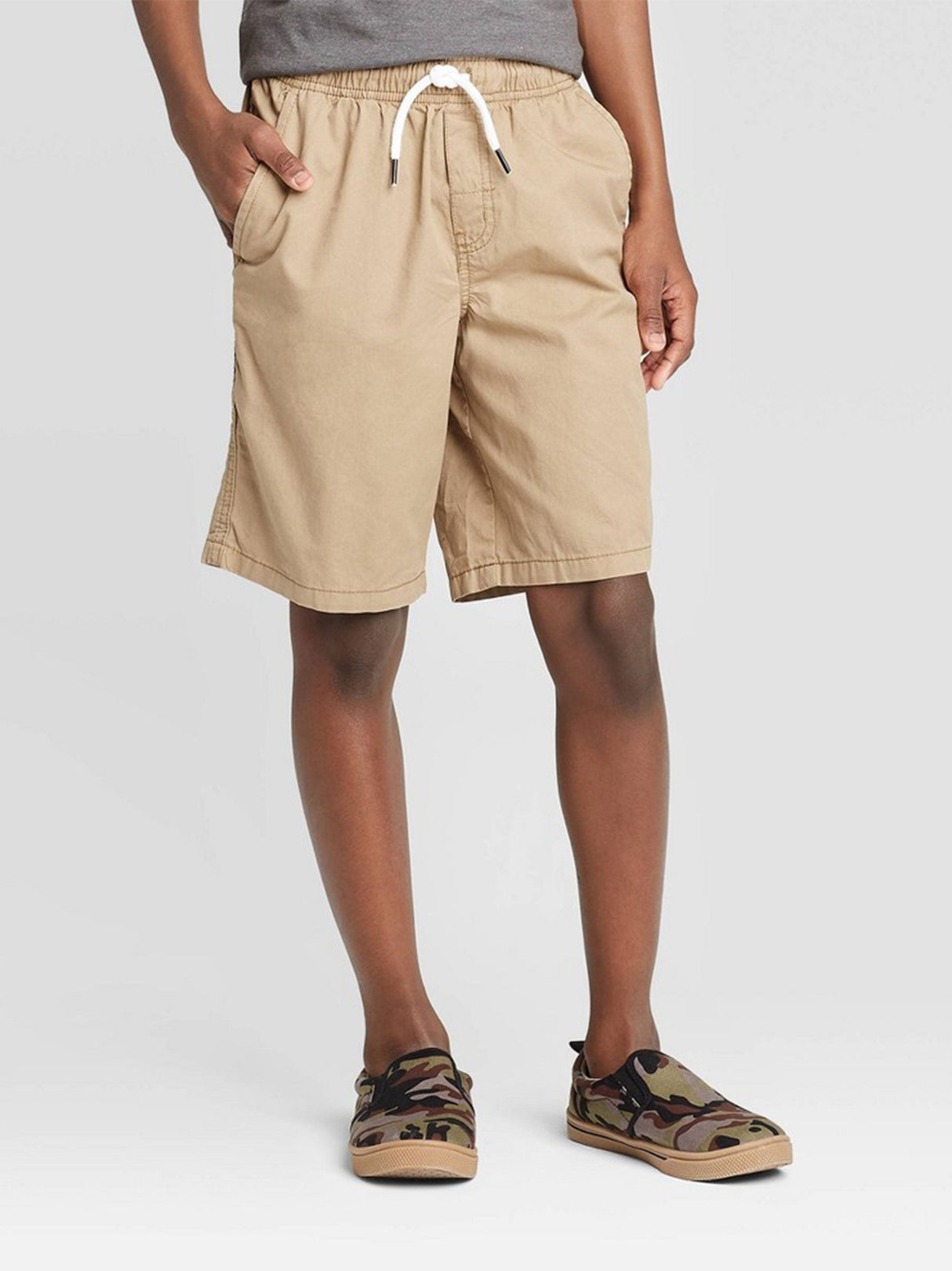 Kids Boy's Pull On Shorts,Khaki