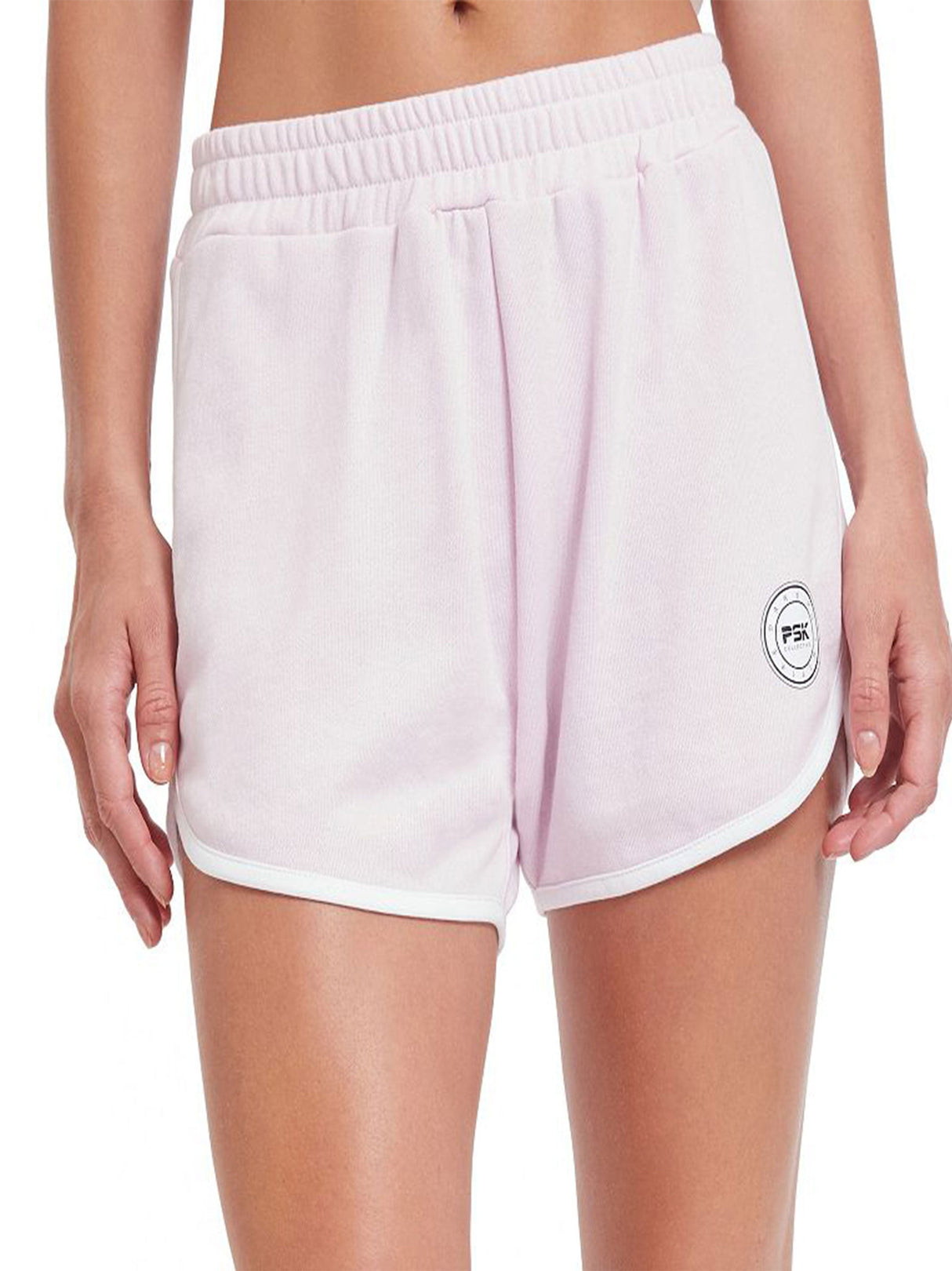 Women's Brand Logo Printed Sport Shorts,Pink