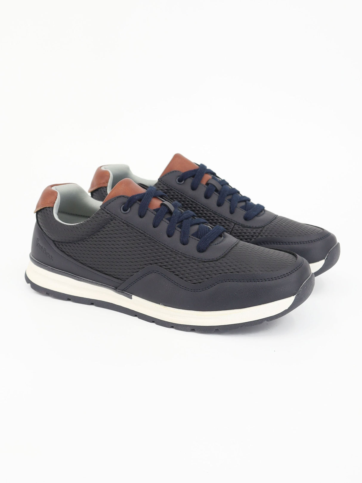 Men's Textured Casual Shoes,Navy