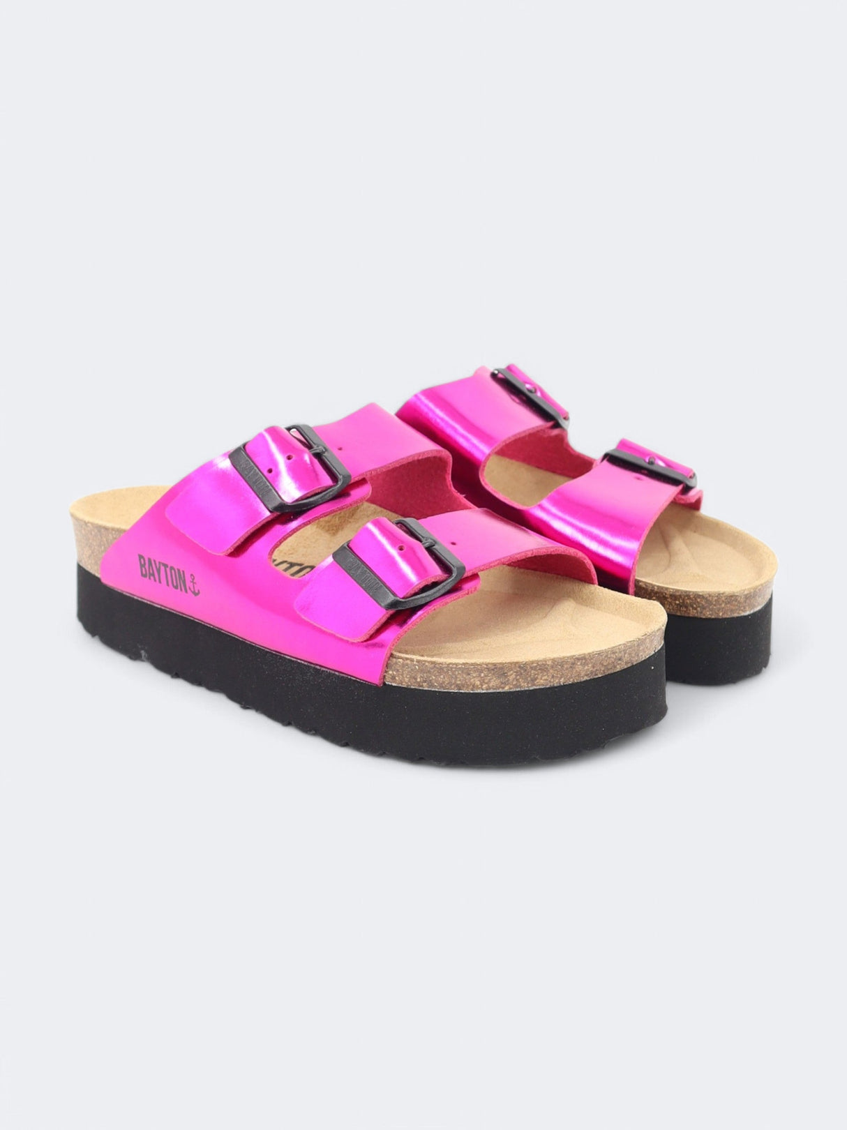 Women's Glossy Sandals,Pink