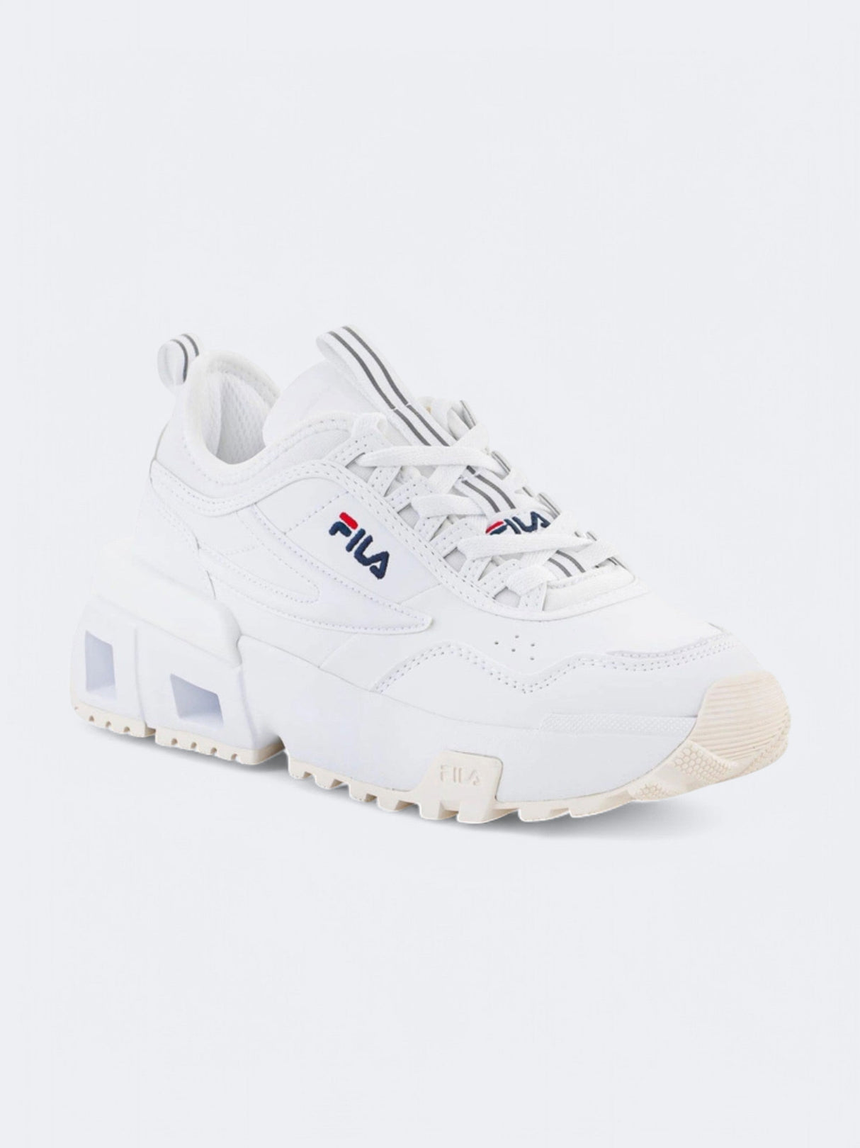 Women's Textured Sneakers,White