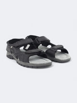 Men's Textured Sandals,Black