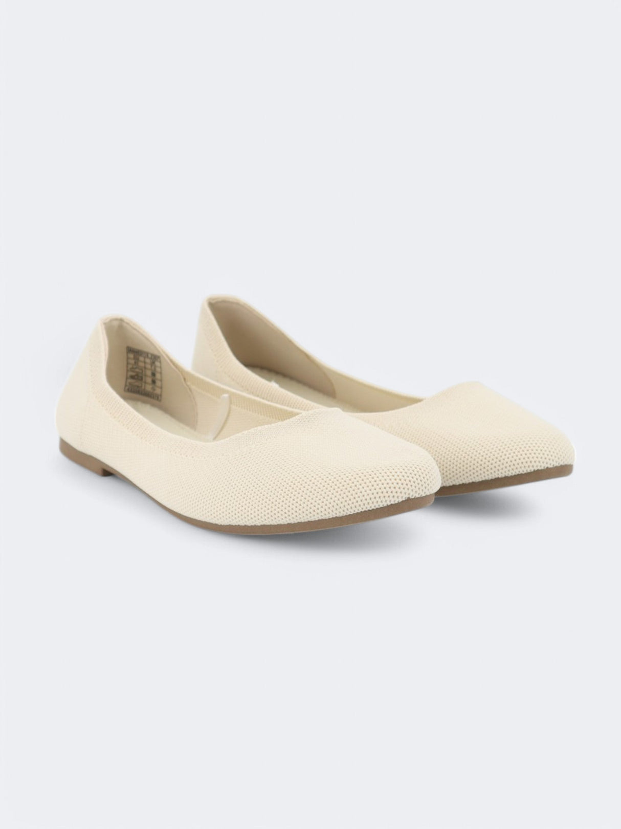 Women's Plain Bellerinas,Cream