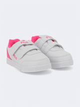 Kids Girl's Colorblocked Sneakers,White/Pink