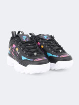 Kids Girl's Printed Sneakers,Black
