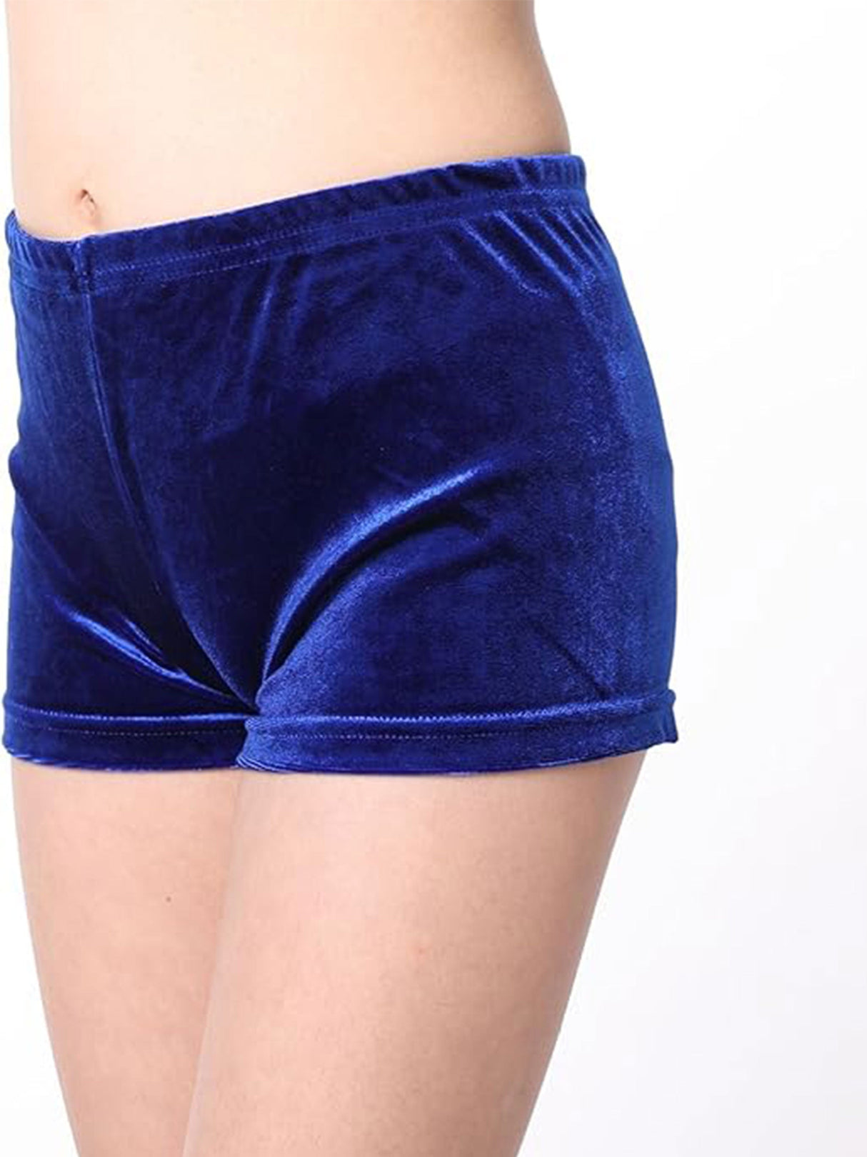 Kids Girl's Velvet Sport Short,Blue