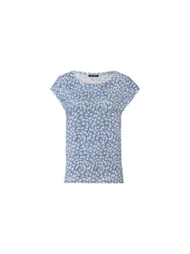 Image for Women's Floral Printed T-Shirt,Blue