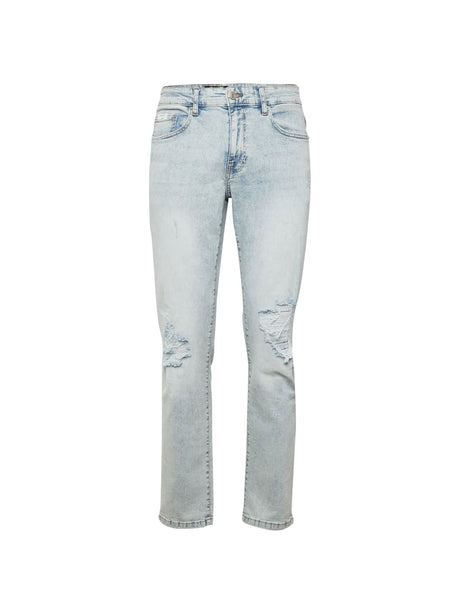 Image for Men's Ripped Washed Jeans,Light Blue
