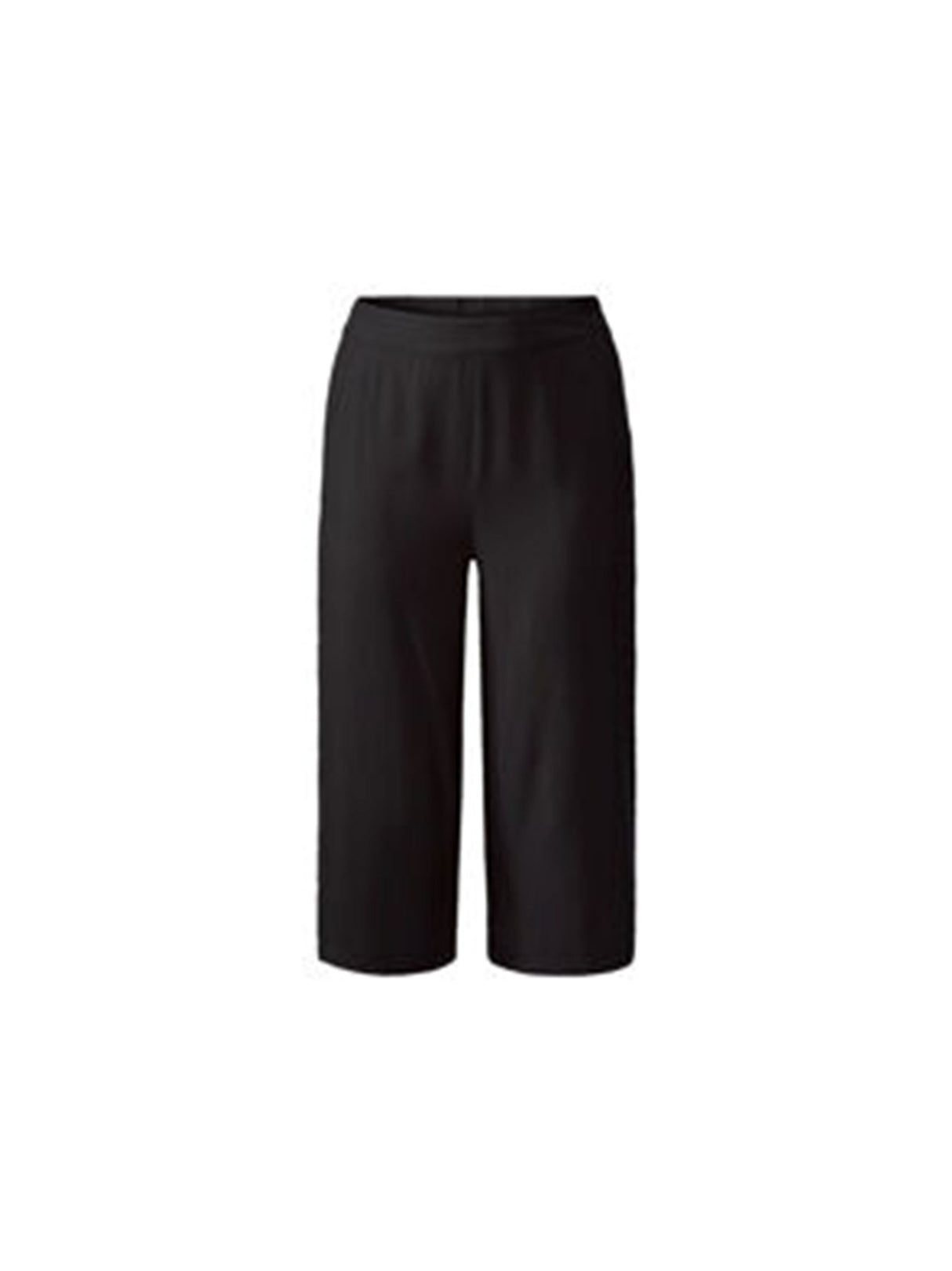 Women's Plain Capri Trousers,Black