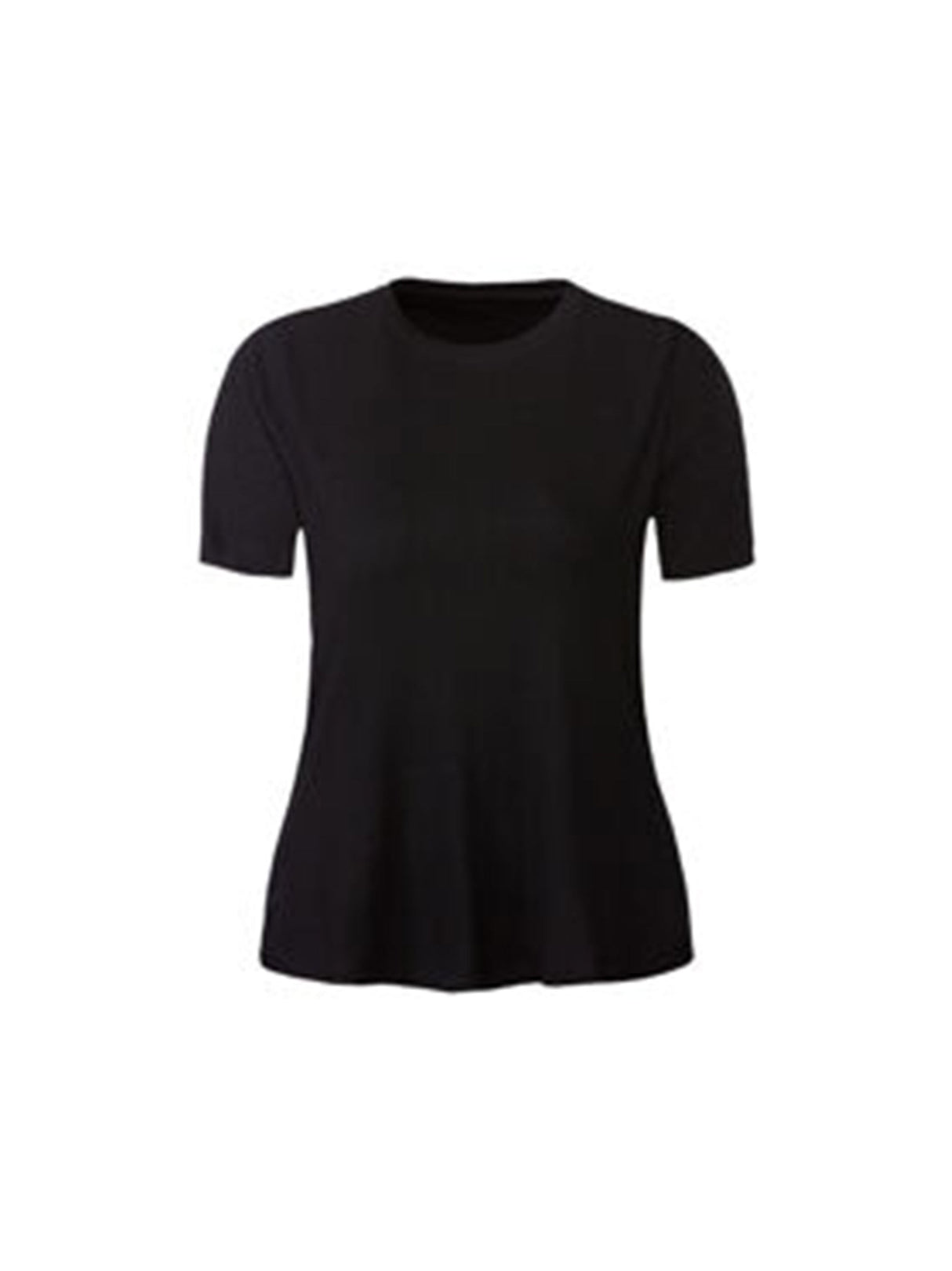 Women's Ribbed T-Shirt,Black